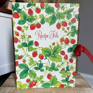 Hallmark Strawberry Recipe File Organizer